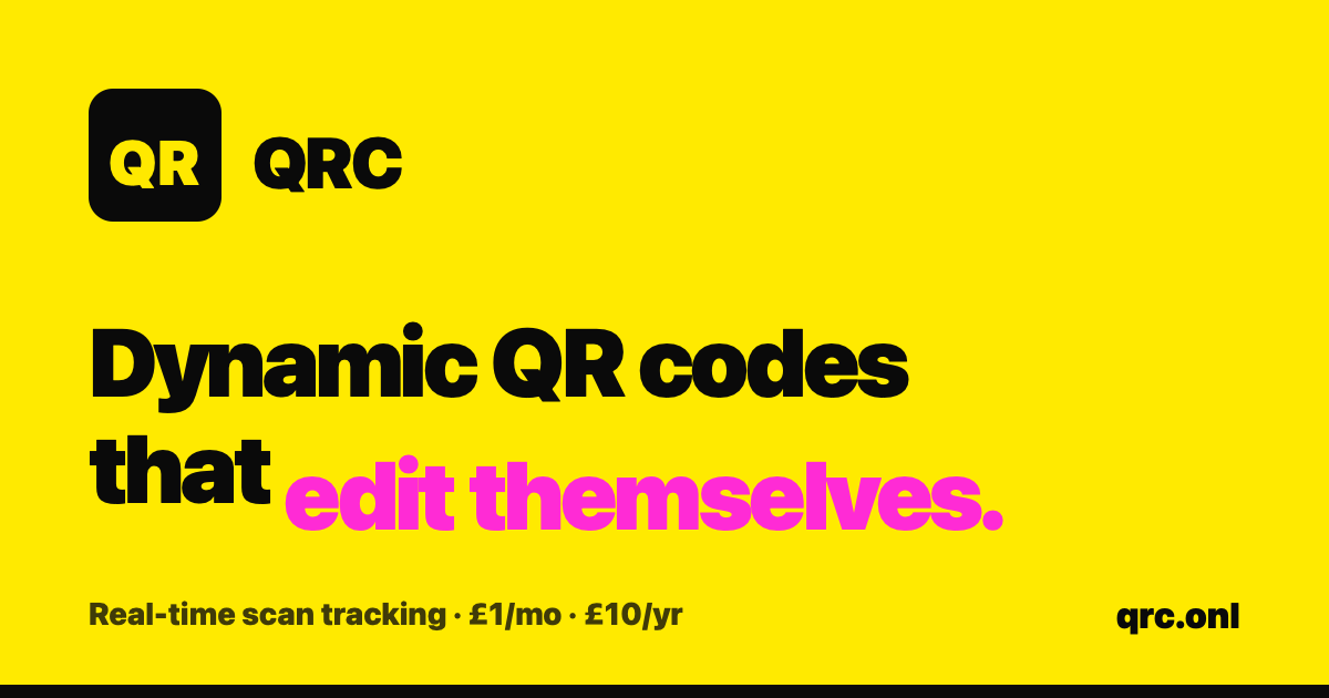 Sample Qrc QRC — Get leads from a QR code. £1 a month.